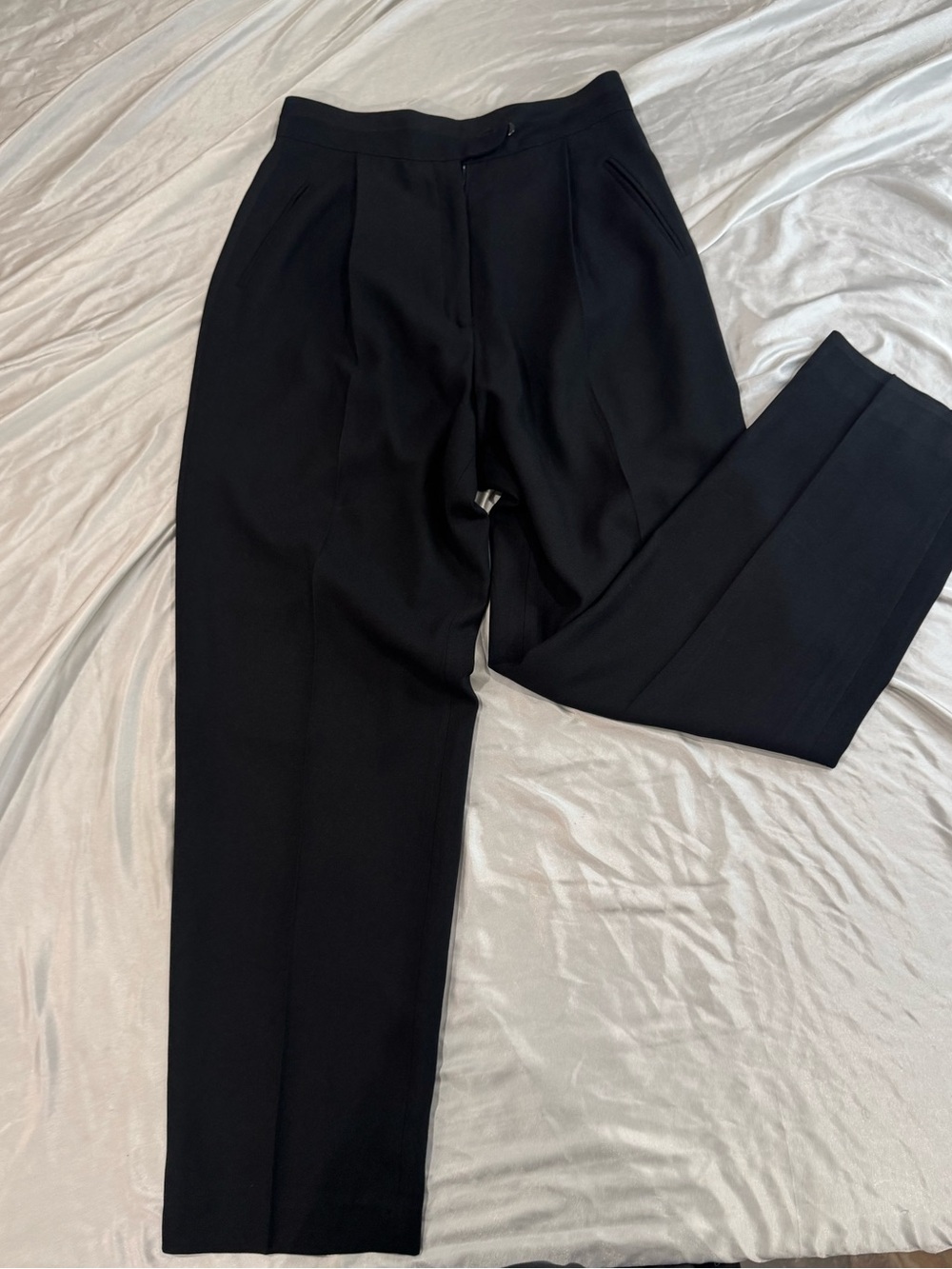 Vintage women’s Sunny Names Black High Waist Pleated Trousers Pants